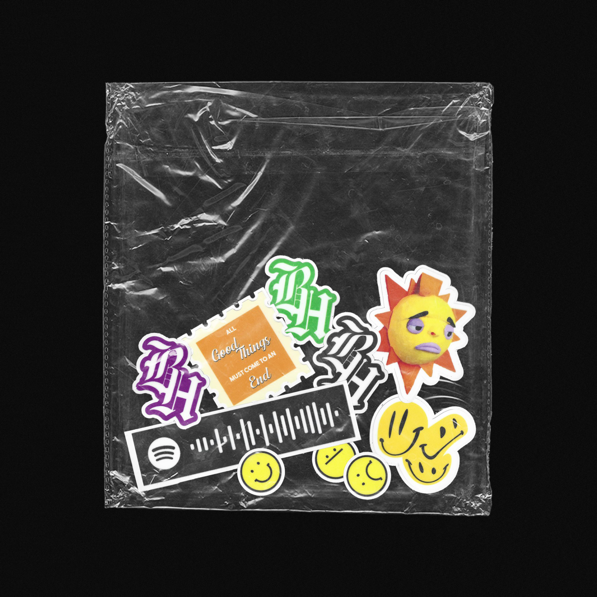 stickers in a bag