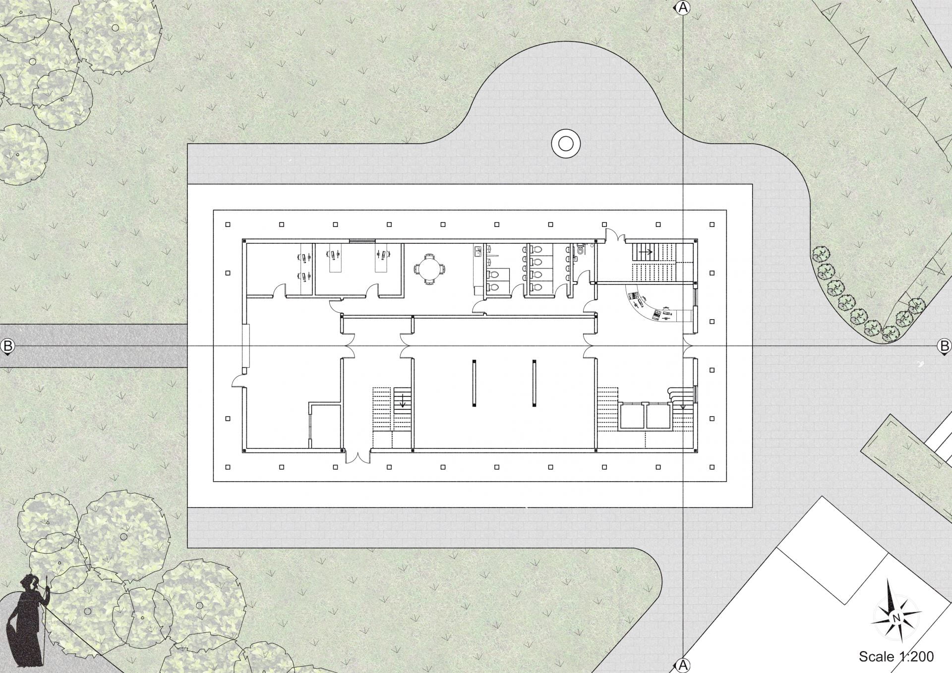 Ground Floor Plan of the Art Gallery