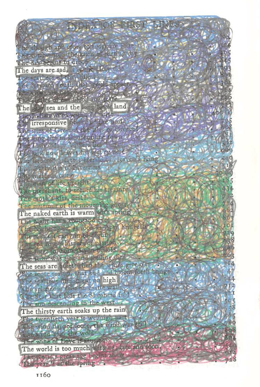 An erasure poem about climate change that featured in Issue Six of Honey & Lime Lit.