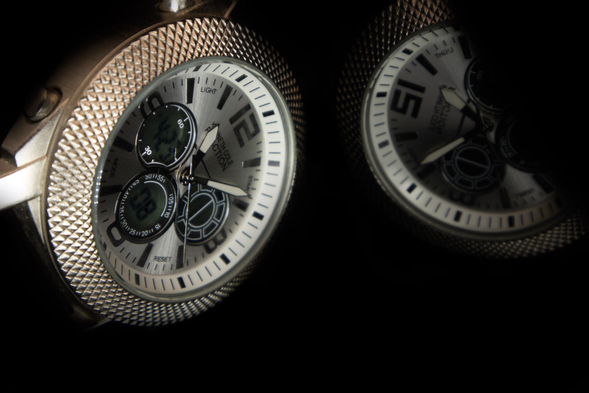 Reflection of a watch.