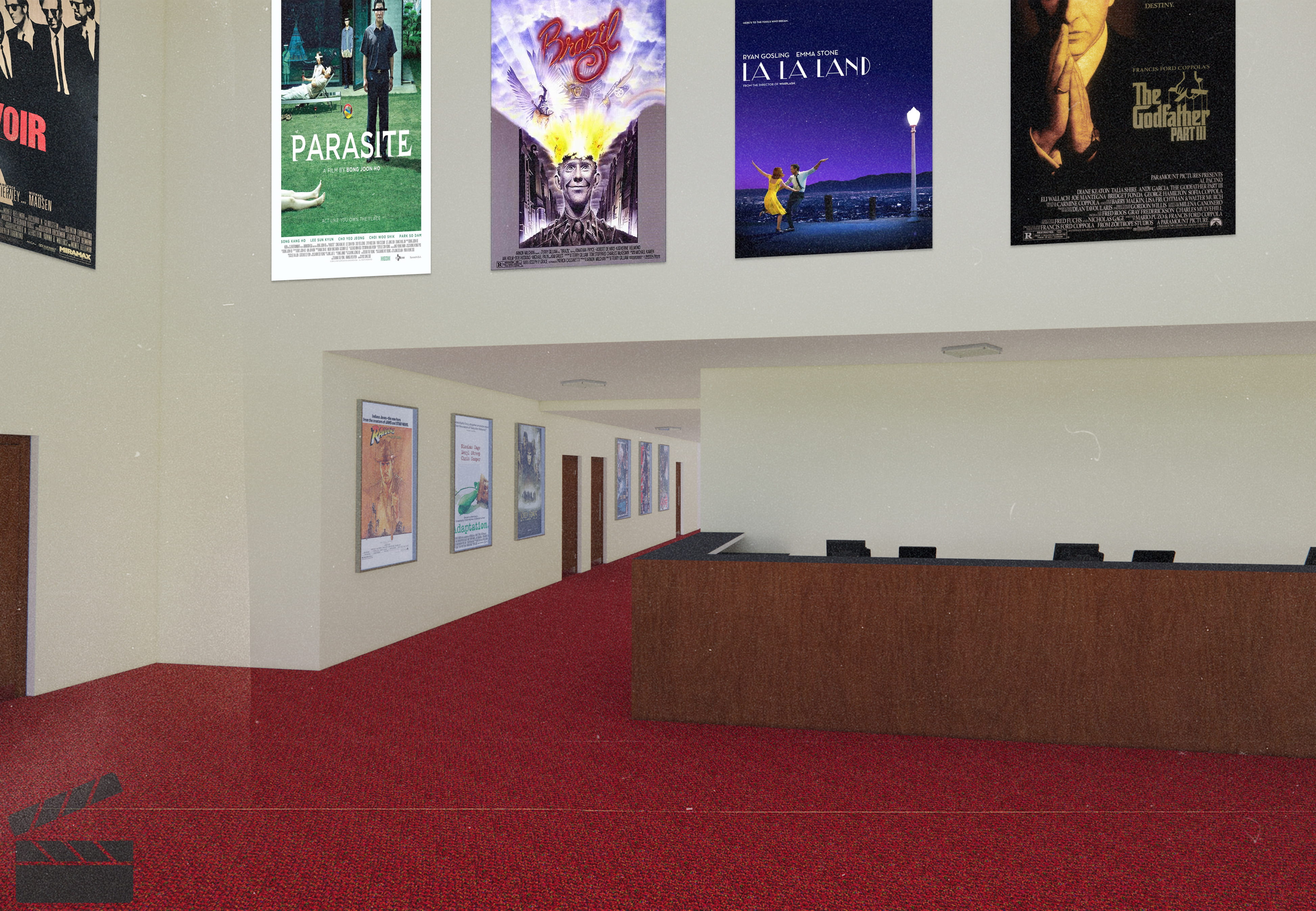 Internal Render of the Cinema Interior Lobby