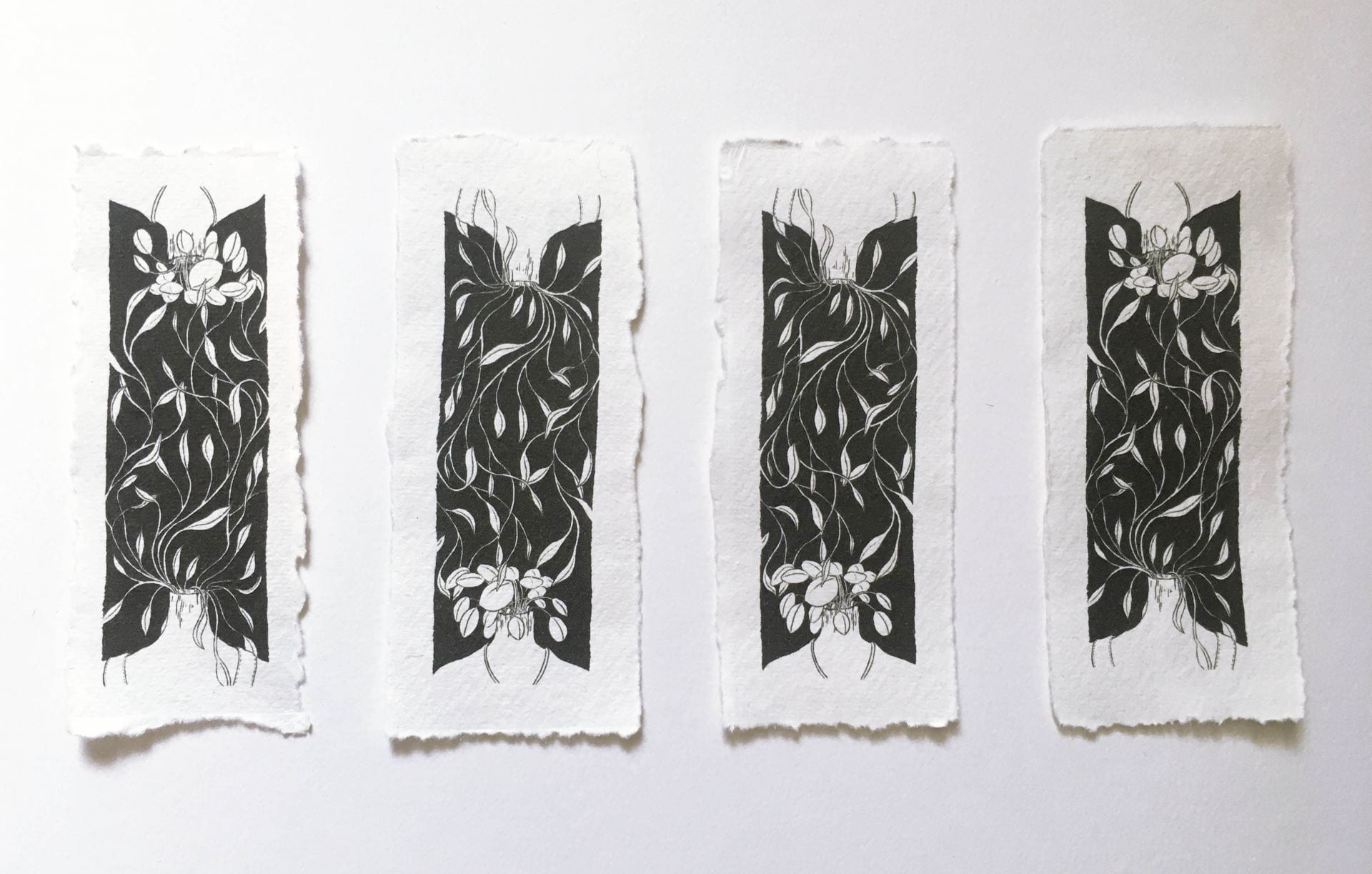 Image of bookmarks created to sell on my online store.
