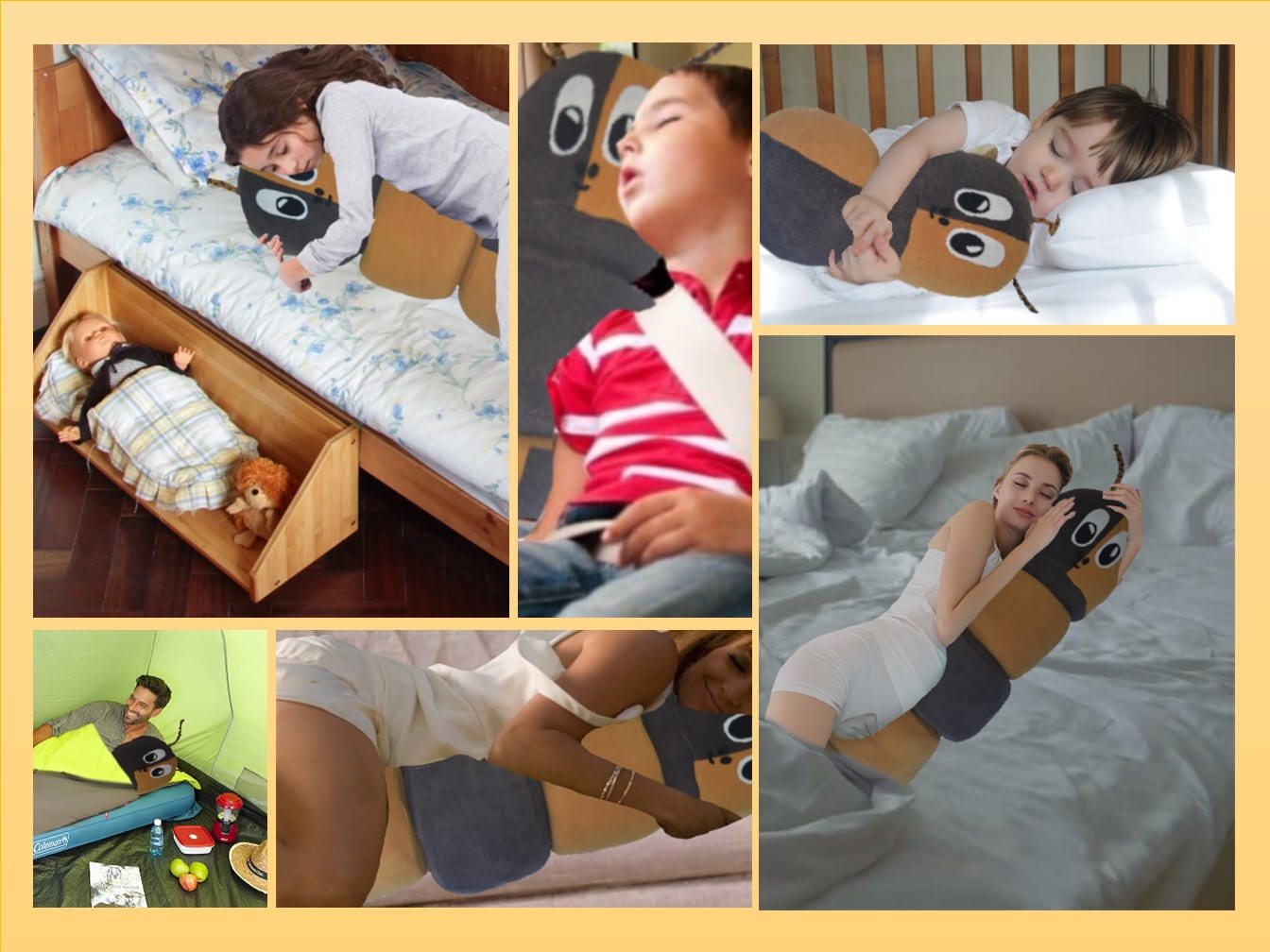 The Cattapillow is designed with the user in mind. Cattapillow can be used from young age, growing up with the users. From car journeys to pregnancy and more, Cattapillow will be by your side.